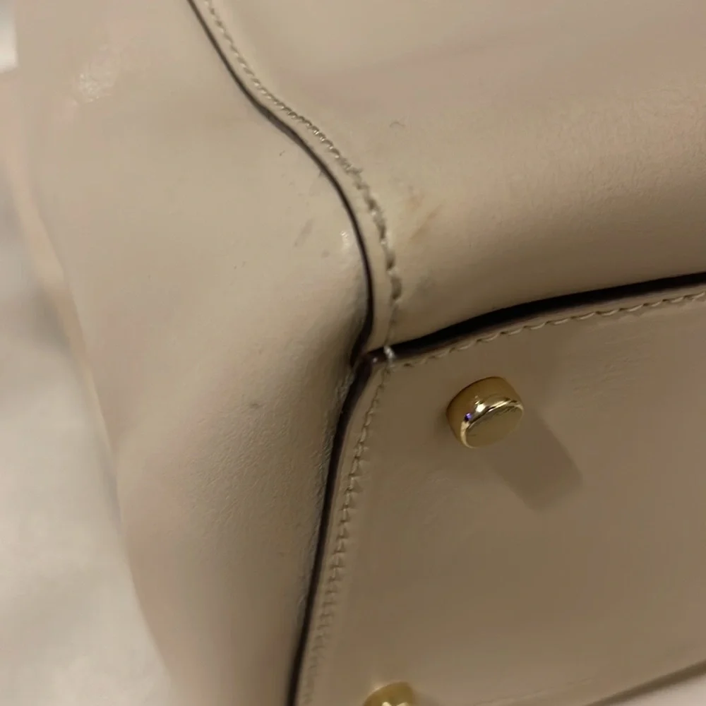 Kate Spade Laurel Magnolia Park Cream Satchel Crossbody Detachable Strap - Picture 10 of 16